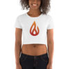 Petrolhead Café Logo Women’s Crop Tee, Light Colors - Image 2