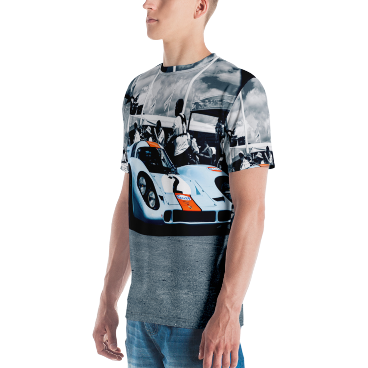 Vintage Le Mans Porsche All Over Tee - Image 4