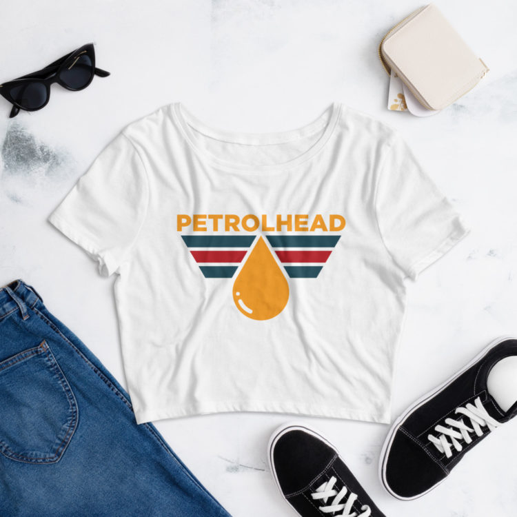 Vintage Logo Women’s Crop Tee - Image 2